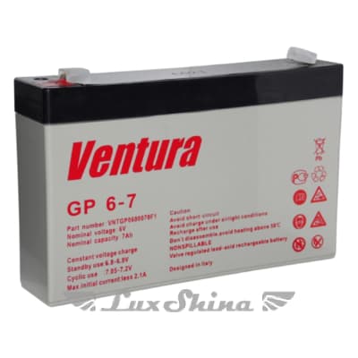 VENTURA GP 6-7 7Ah 6A 6V (34x100x151)