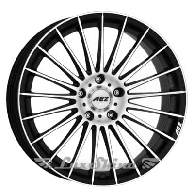 Aez Valencia 8x17 5x120 ET30 DIA72.6 Black polished (Черный с полированной лицевой частью)
