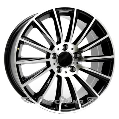 Marcello DJ-04 8.5x18 5x114.3 ET38 DIA73.1 Черный, полированные спицы