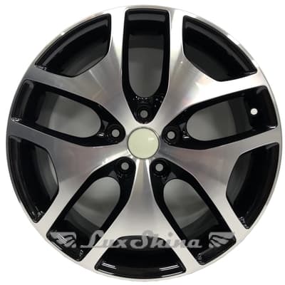 Replica KIA KA139 7x18 5x114.3 ET45 DIA67.1 Черный с алмазной механической обработкой лицевой поверхности