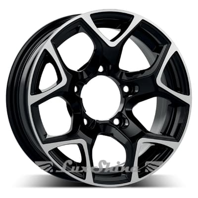 GMP Italia SJ15 5.5x15 5x139.7 ET5 DIA108.1 Black polished (Черный с полированной лицевой частью)