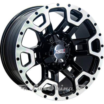 GT 6089 9x17 5x135/139.7 ET12 DIA110.5 Black Mirror Lip Polished