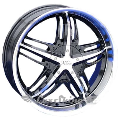 Aleks 5311 9.5x22 5x114.3/120 ET18 DIA83 Black Full