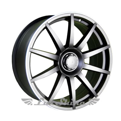 Replica 1391-80 8.5x20 5x112 ET35 DIA66.6 Matt Black Polished Lip (Матовый черный полированный обод)