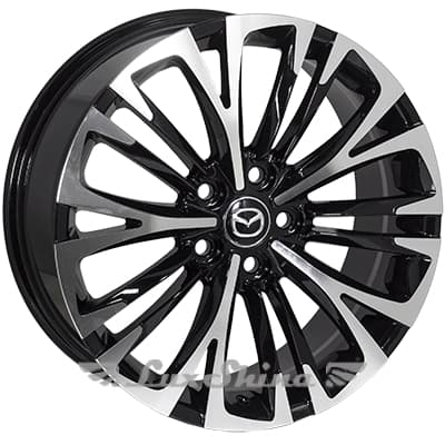 JH AO5021 7.5x18 5x114.3 ET45 DIA67.1 Черный с алмазной механической обработкой лицевой поверхности