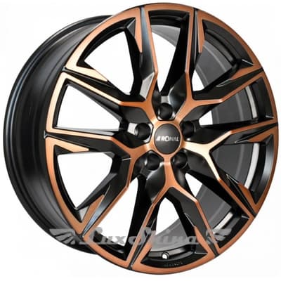 Ronal R71 8.5x20 5x112 ET52 DIA66.5 jetblack-copper matt (Чорно-мідний матовий)