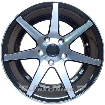 JH CSD021 7x16 5x114.3 ET30 DIA73.1 Черный с алмазной механической обработкой лицевой поверхности