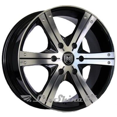 Marcello MK-150 8.5x18 6x139.7 ET18 DIA106.1 Hyper black (Насыщенный черный, иногда темно-серебристый)