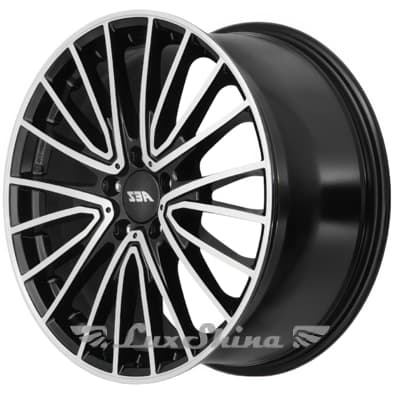 Aez Berlin 9x19 5x112 ET58.1 DIA66.6 Black polished (Черный с полированной лицевой частью)