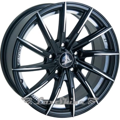 GT RD-S1 6x14 4x108 ET24 DIA65.1 Metall Cutting Black (Матовый черный с полировкой)
