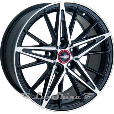 GT RD-M105 7.5x17 5x112 ET35 DIA66.45 Metall Cutting Black (Матовый черный с полировкой)