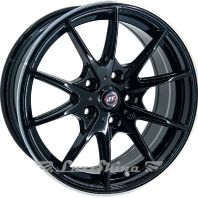 GT DX202 8.5x18 5x114.3 ET35 DIA73.1 Black Mirror Lip Polished