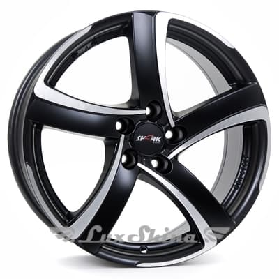 Alutec Shark 8x18 5x114.3 ET52 DIA67.1 Black Matt Polished (Черный матовый полированный)