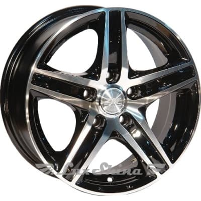 Zorat Wheels 610 5.5x13 4x100 ET35 DIA67.1 Black polished (Черный с полированной лицевой частью)
