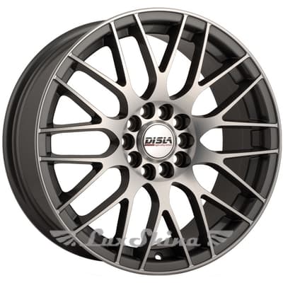 Angel Bayern 715 7.5x17 5x100/112 ET35 DIA72.6 Gunmetal Diamond (Серый внутри, с полировкой снаружи)