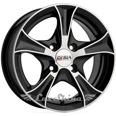 Disla Luxury 6x14 4x98 ET37 DIA67.1 Black Diamond (Черный глянцевый)