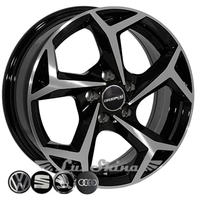 Zorat Wheels BK5340 6x14 5x100 ET35 DIA57.1 Black polished (Черный с полированной лицевой частью)