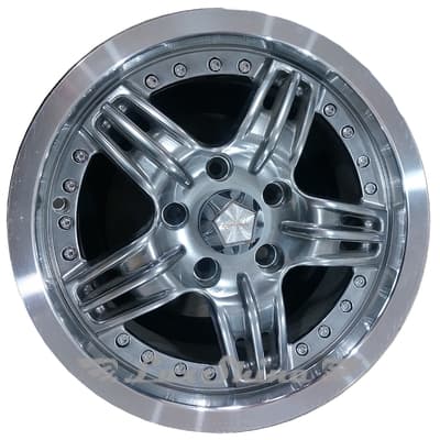 Storm AT-530 6.5x15 5x114.3 ET35 DIA67.1 Насыщено-серебристый с полированной полкой