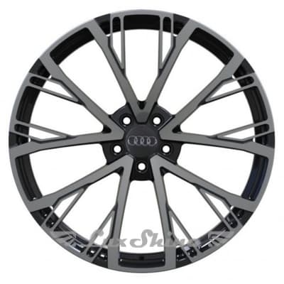 Replica FORGED A2110264 8.5x21 5x112 ET43 DIA66.5 Gloss black with dark machined face