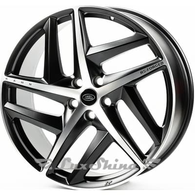 Replica LR253 9x22 5x120 ET45 DIA72.6 Matt Black Machine Face (Черный матовый с полировкой)