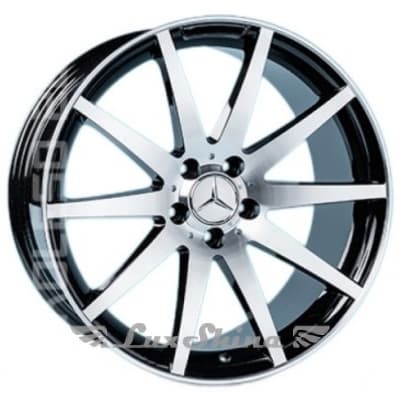 Replica Mercedes A-789 9.5x19 5x112 ET35 DIA66.6 Black Full