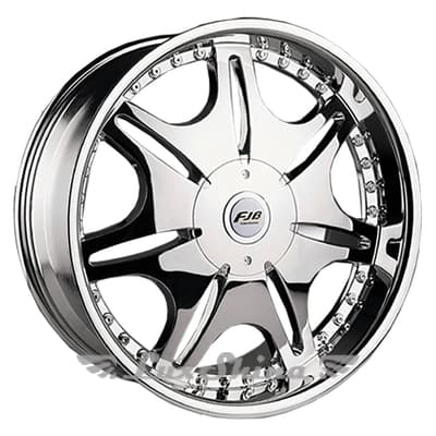 FJB F-318 9.5x22 6x139.7 ET20 DIA108.1 Chrome