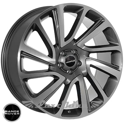 JH 6141 9.5x22 5x108 ET48 DIA63.4 Темно-серый с алмазной пылью полностью полированный