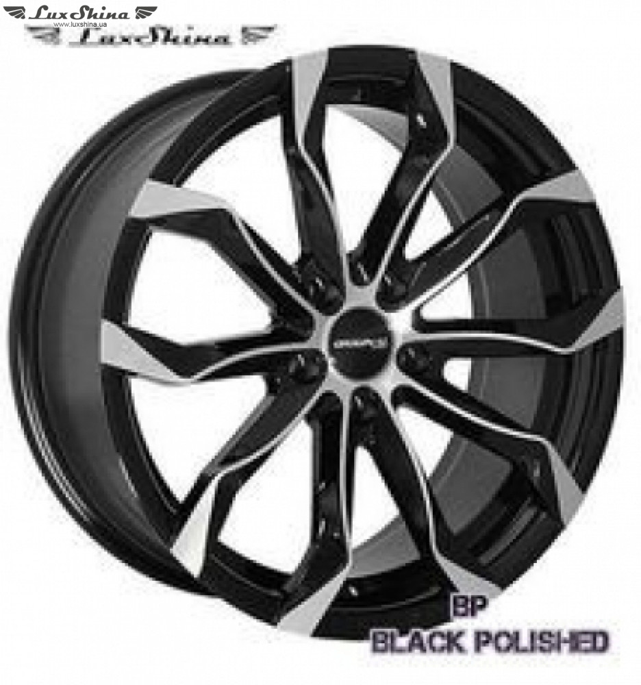 Zorat Wheels 5320 8.5x19 5x114.3 ET40 DIA67.1 Black polished (Черный с полированной лицевой частью)