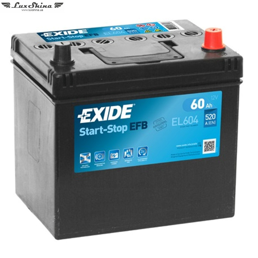 Exide Start-Stop EFB 60Ah 640A 12V R (175x190x242)