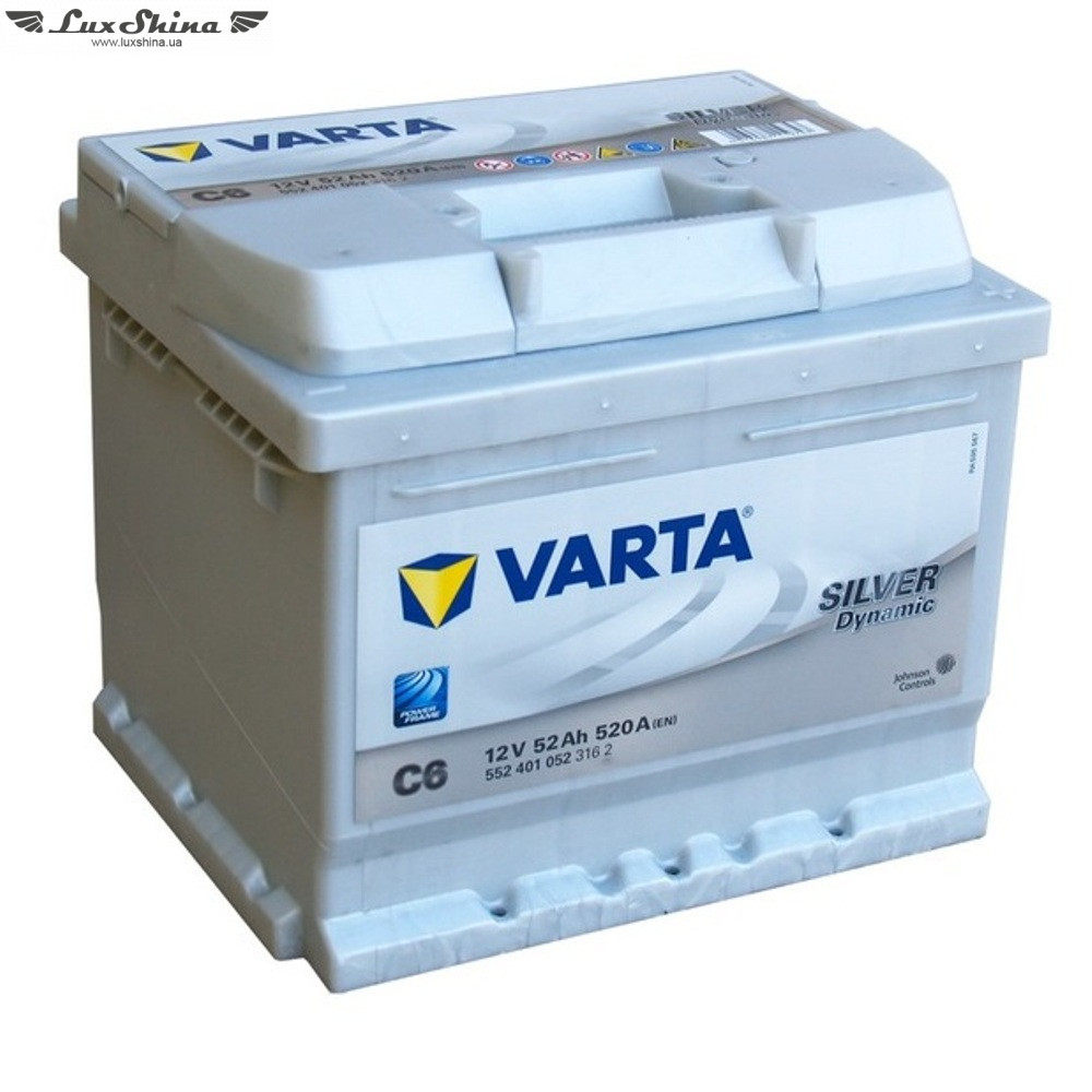 VARTA (C6) SILVER dynamic 52Ah 520A 12V R (175x175x207)