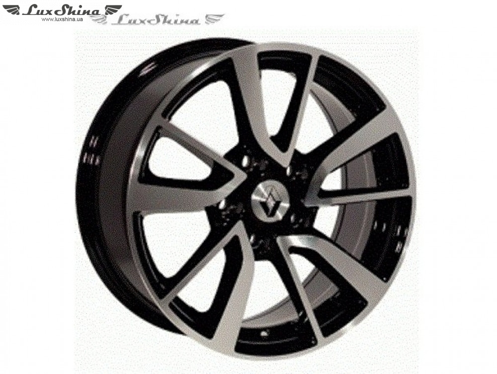 Zorat Wheels BK853 7x16 5x114.3 ET35 DIA66.1 Black polished (Черный с полированной лицевой частью)