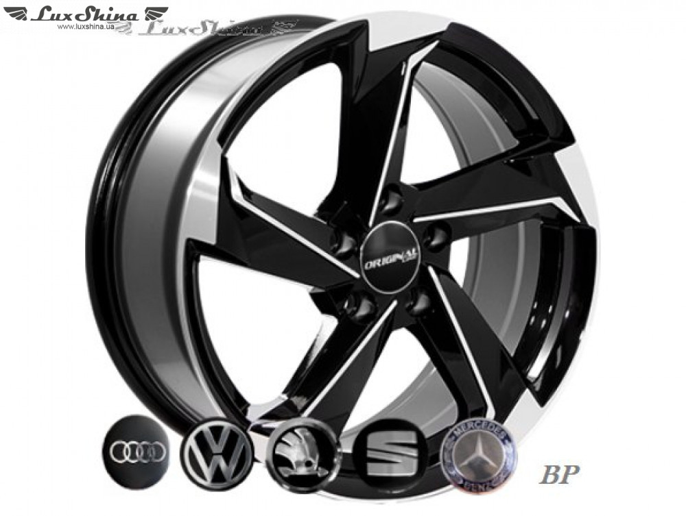 Zorat Wheels BK5185 7.5x17 5x112 ET35 DIA66.6 Black polished (Черный с полированной лицевой частью)