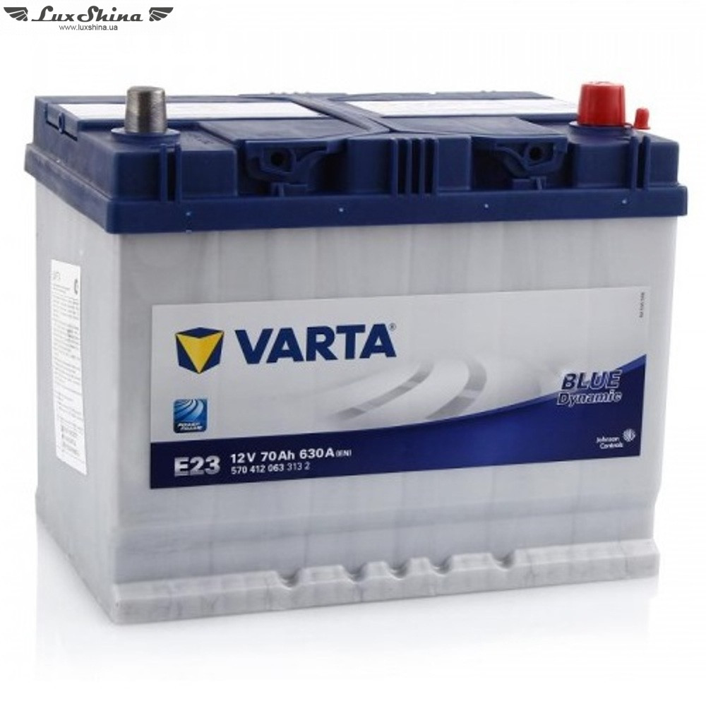 VARTA (E23) BLUE dynamic 70Ah 630A 12V R Азія (175x220x261)