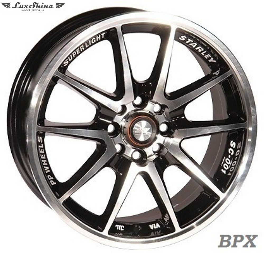 Zorat Wheels 969 6x14 5x100/114.3 ET35 DIA67.1 Black polished (Черный с полированной лицевой частью)