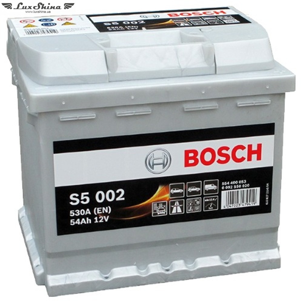 BOSCH S5 002 54Ah 530A 12V R (175x190x207)