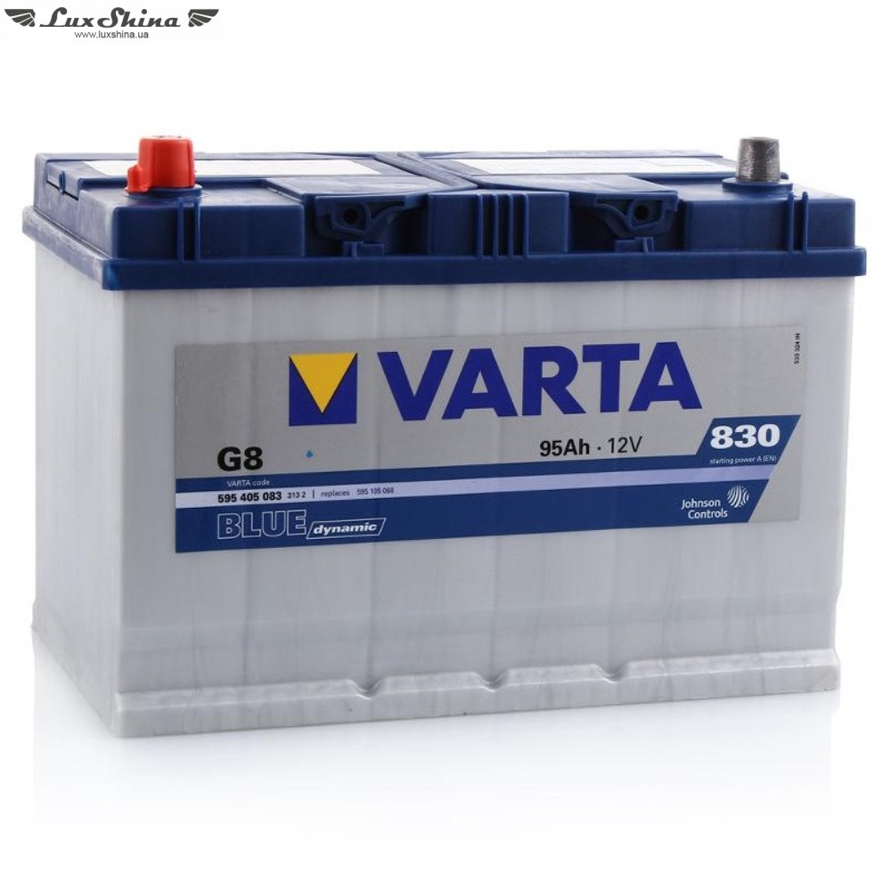 VARTA (G8) BLUE dynamic 95Ah 830A 12V L Азия (173x225x306)